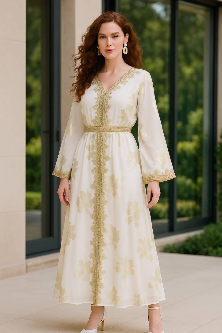 dubai-style-abaya-bronze-floral-white