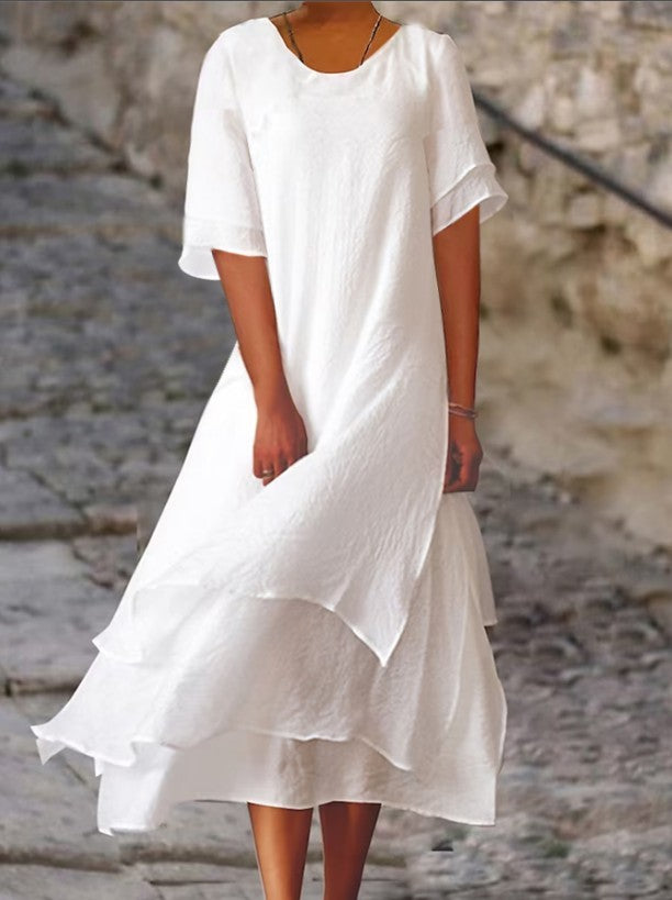 Casual Stylish Short Sleeve Round Neck