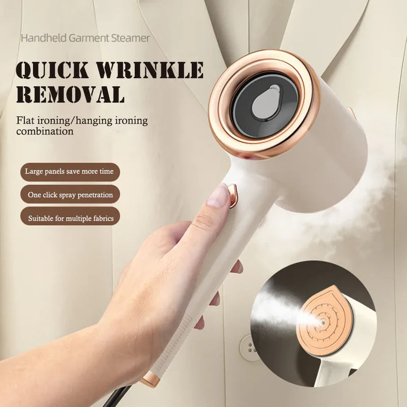 Mini Handheld Garment Steamer Portable 33W Iron with Titanium Panel