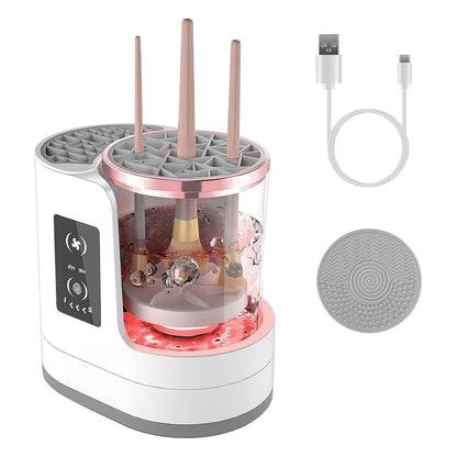 4-in-1 Makeup Brush Cleaner Dryer with UV & Digital Display