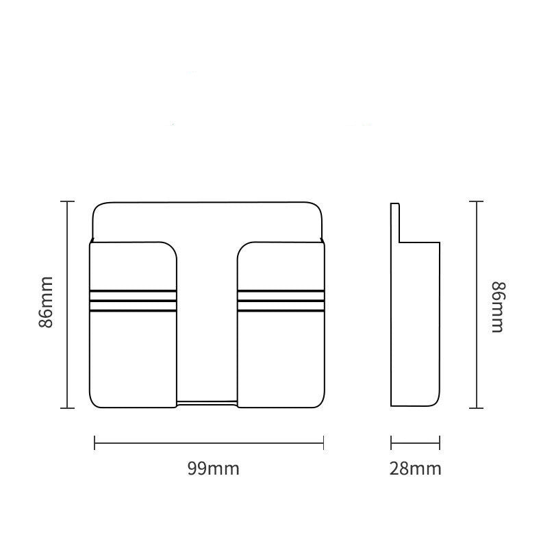 Mobile Phone Charging Storage Rack Punch-free Sticky Storage Box normal postal shipping