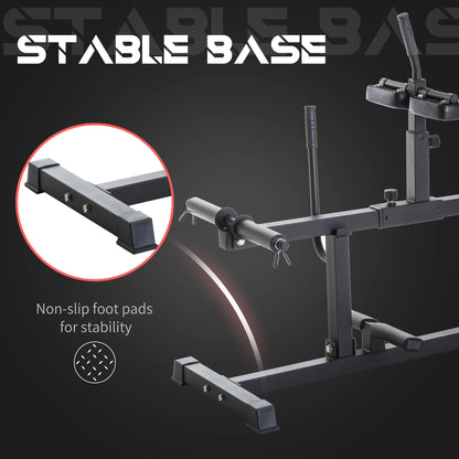 Stable base with non-slip foot pads for stability .