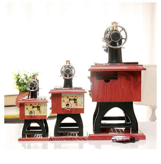 Retro Sewing Machine Music Box – Vintage Nostalgic Gift