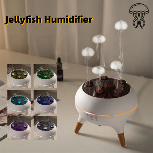 Intelligent Jellyfish Ultrasonic Aroma Diffuser 4-Mist Humidifier with Remote Control