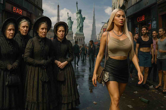 AI Prompt – Culture Clash Between Modern and Traditional Women