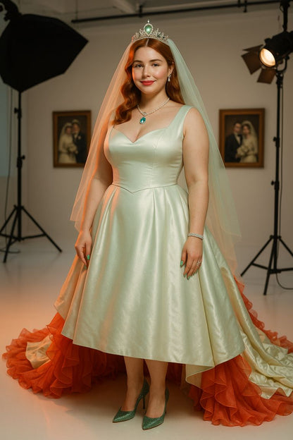 AI Prompt – Elegant Bride in Studio Photo Session