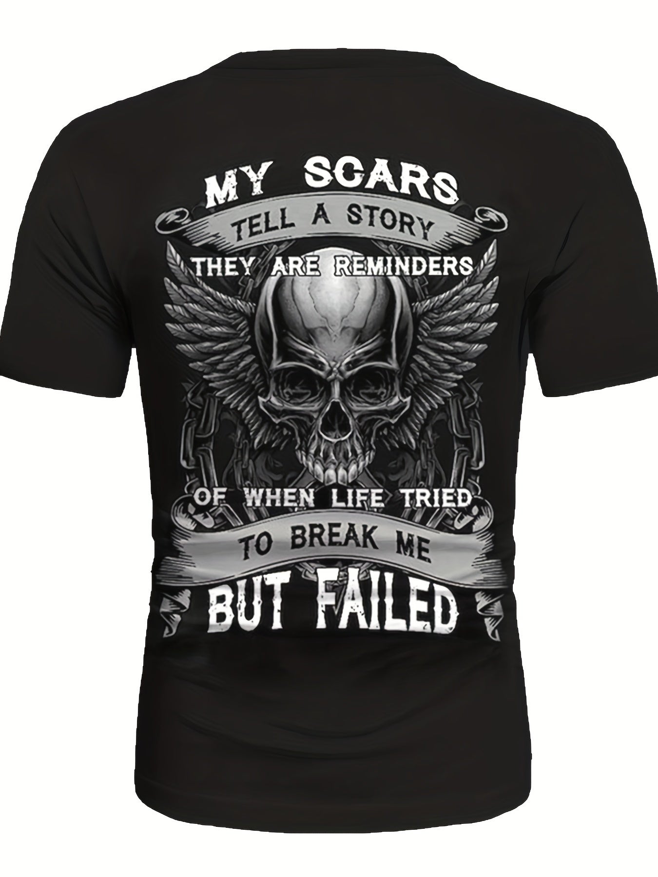 Men’s Skull Graphic T-Shirt – Bold Printed Short Sleeve Summer Top