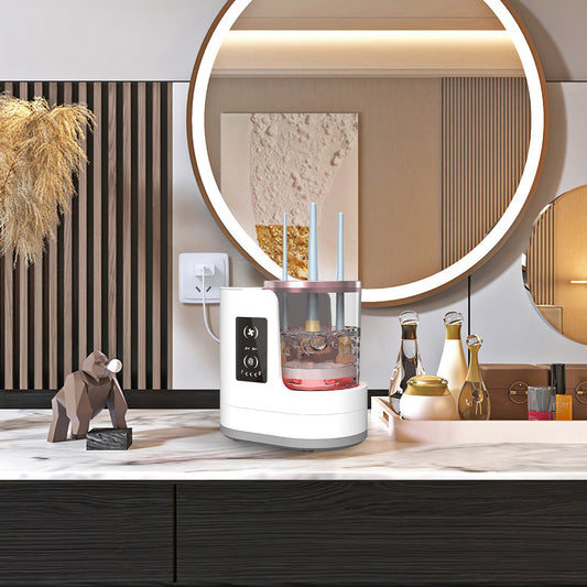 4-in-1 Makeup Brush Cleaner Dryer with UV & Digital Display