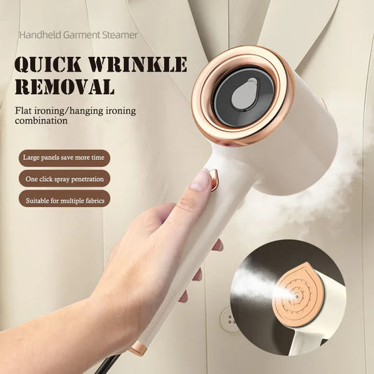 Mini Handheld Garment Steamer Portable 33W Iron with Titanium Panel