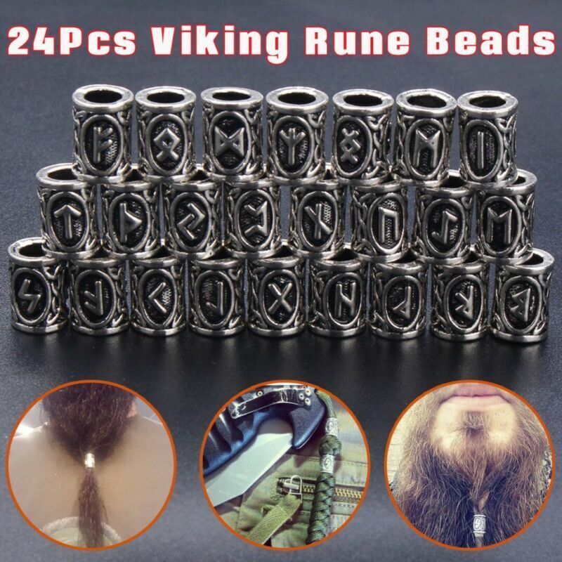 Set Of Viking Rune Beard Beads ((will be arrive from 20 to 30 days))