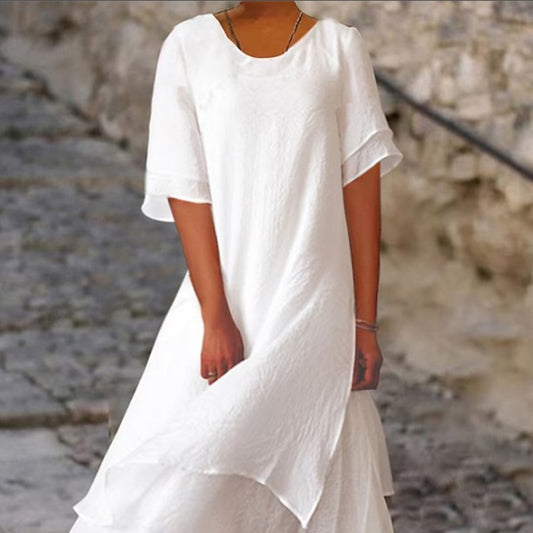double-layer-split-maxi-dress-pink