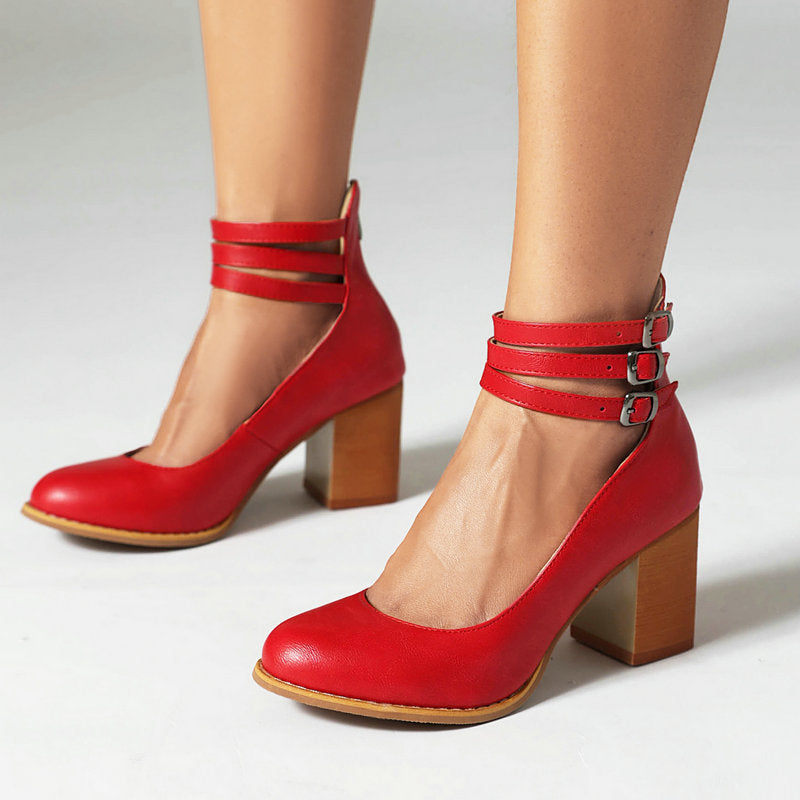Vintage Mary Jane Chunky Heels 01