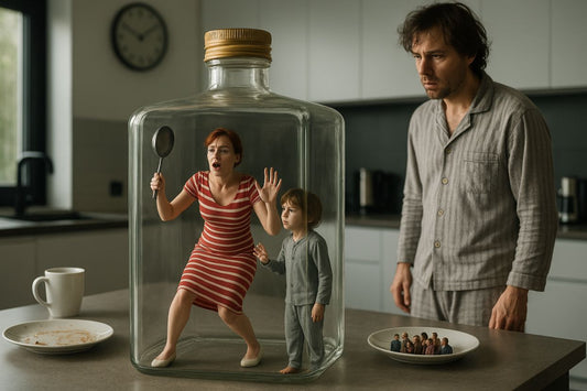 AI Prompt | rapped Family in a Jar Surreal Miniature